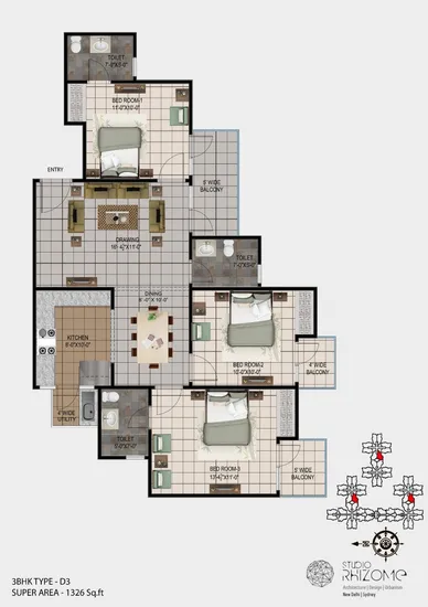 Shri BCC Estate  Floor plan